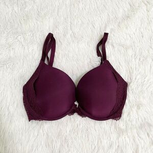 Victoria-s-secret Women's Red and Cream Bra